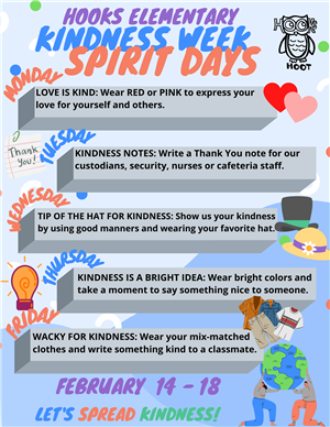 Hooks Kindness Week Flyer - English